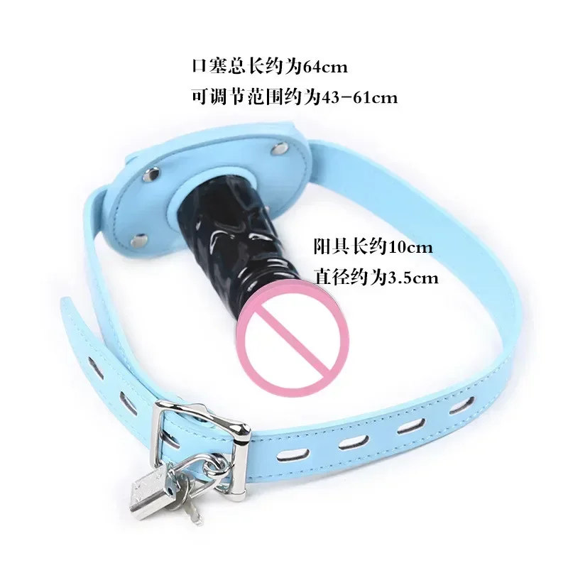 منتجات الجنس عن طريق الفم دسار المكونات الشرج فتح الفم الكمامة مع الجلود رئيس تسخير حزام ل Bdsm عبودية الكبار ألعاب الجنس لعب