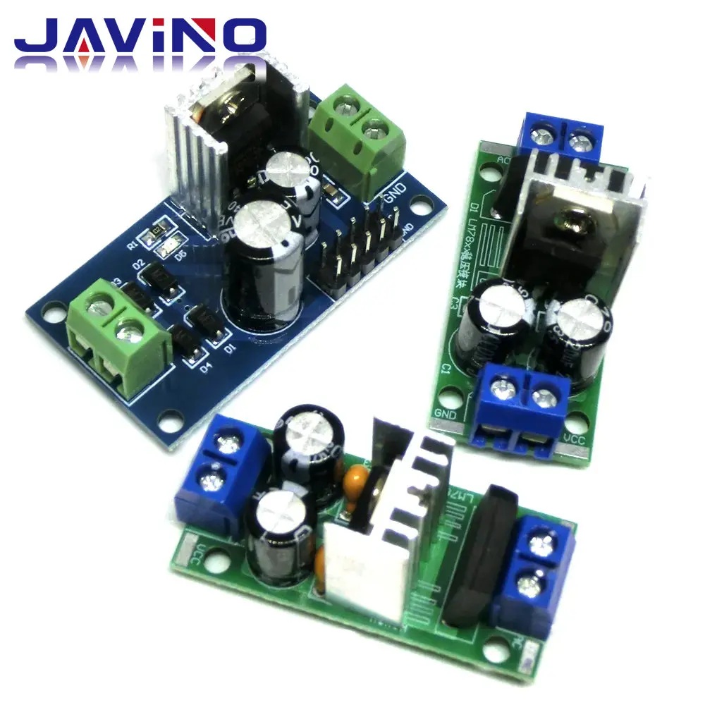 LM7805 LM7806 LM7809 LM7812 DC/AC Three Terminal Voltage Regulator Power Supply Module 5V 6V 9V 12V Output Max 1.2A