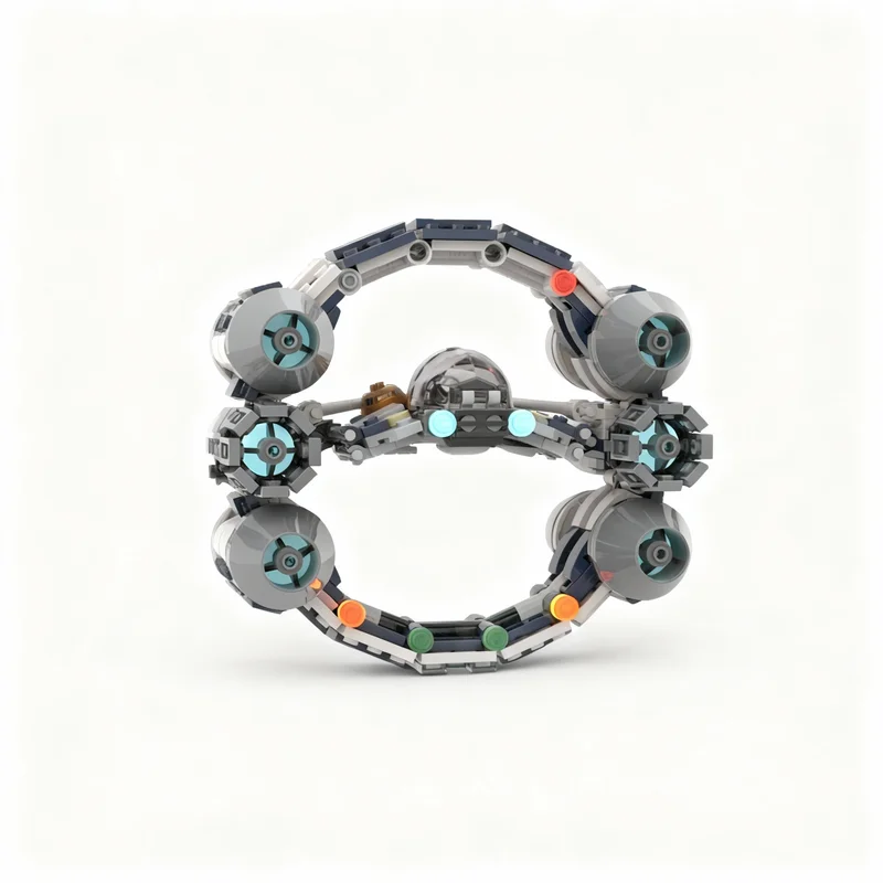 529pcs MOC Star Battle Eta 2 Actis Hyperdrive Ring Model Building Blocks Construction Christmas Gifts Brick Idea Toys Kids