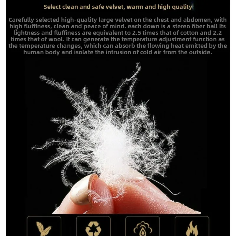 Maxbarley High-end Down Jacket Men 2025 New Winter Trendy Detachable Fur Collar Puffer Jacket Normcore White Duck Down Warm Coat