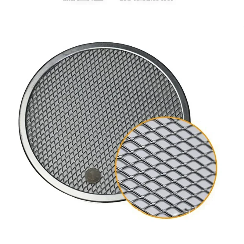 6-22inch Non Stick Pizza Screen Pan Seamless Aluminum Metal Net Bakeware Kitchen Tools Round Pancake Pizza Pastry Baking Tray