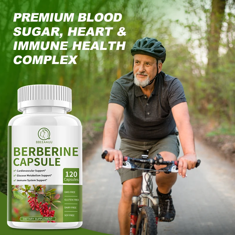 BBEEAAUU 10 in 1 Berberine & Bitter Melon Supplement Support Immune System & Cardiovascular Health Lower Blood Pressure