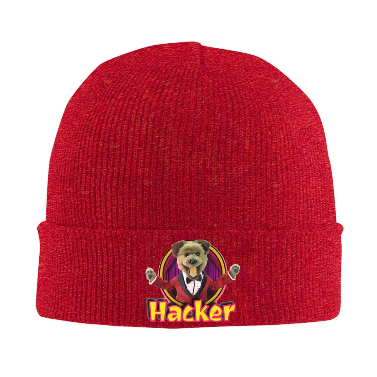 HACKER T. DOG Hats Autumn Winter Beanie Warm Puppet Maker Caps Men Women Acrylic Skullcap