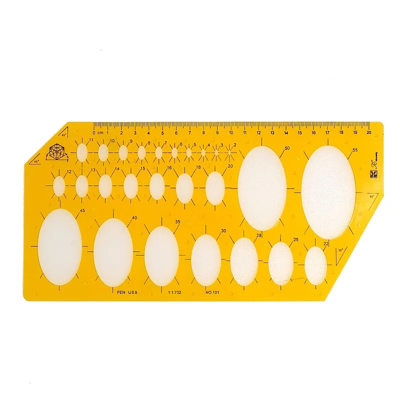 1pcs Professional Ellipse Drafting Template Jewelry Design Tools