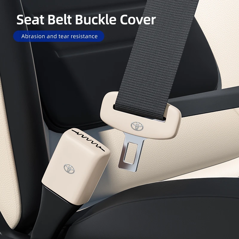 العالمي سيليكون مقعد السيارة حزام مشبك كليب المضادة للخدش غطاء حزام الأمان حامي لتويوتا هارير TRD برادو RAV4 أوريس CHR