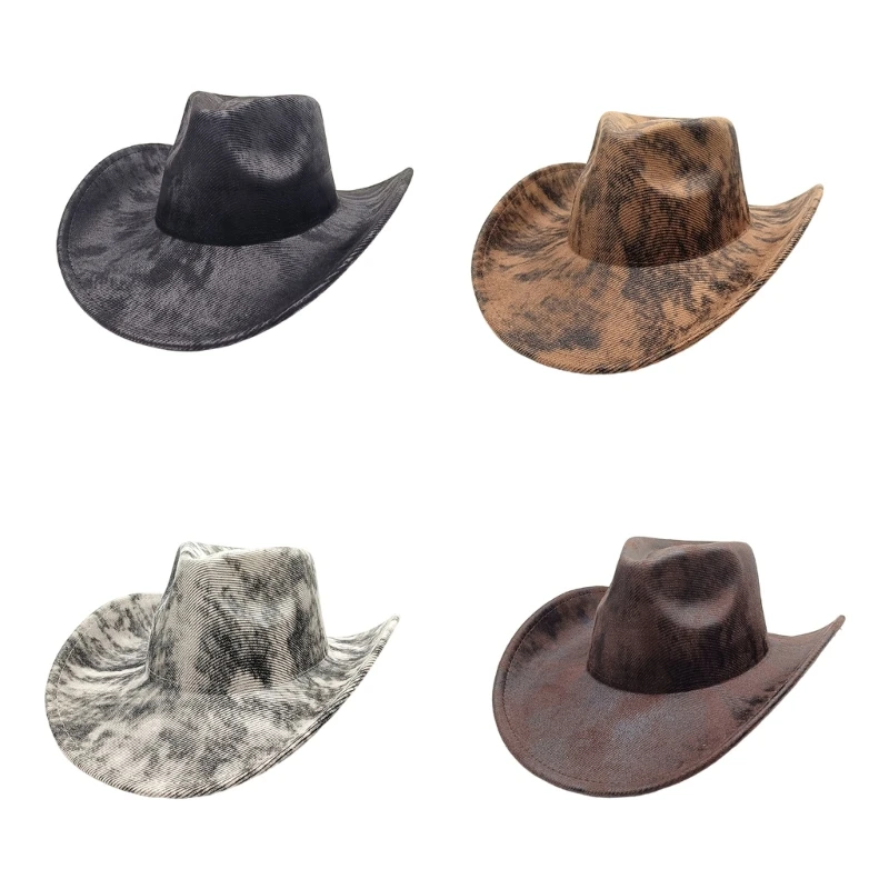 340D Unisex Foldable Cowboy Hats Portable Design Costume Accessory For Music Festivals Horse Rides Travel Essential