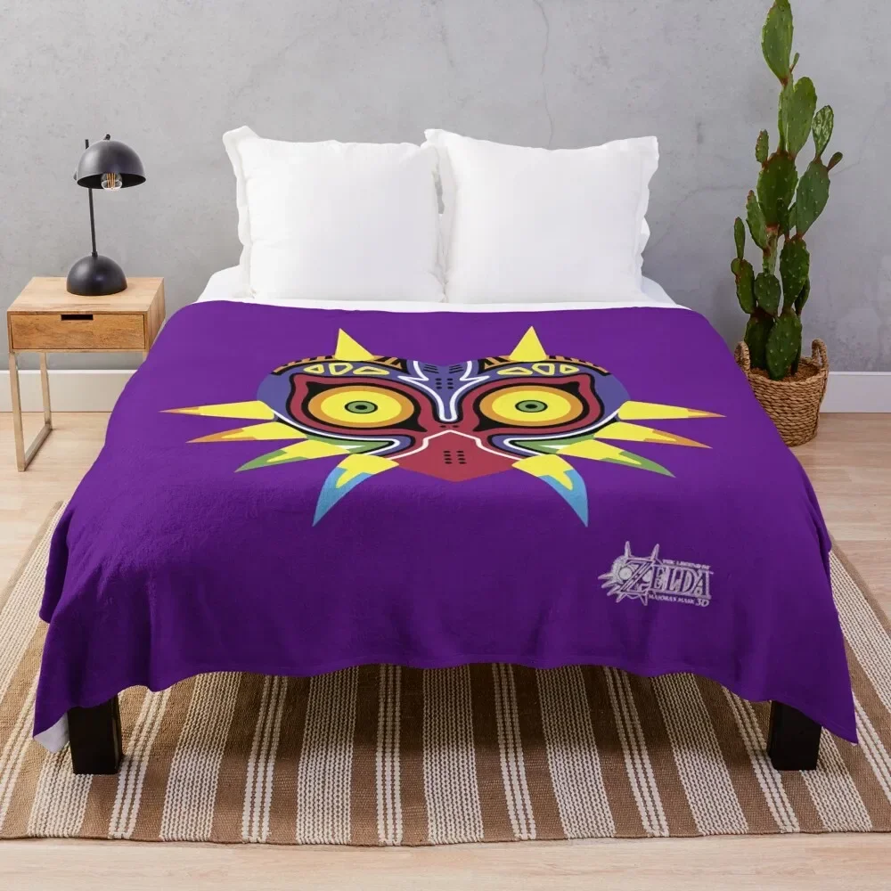 

Majora's Mask Throw Blanket Designers For Decorative Sofa Flannel Fabric Sofa Throw Blankets