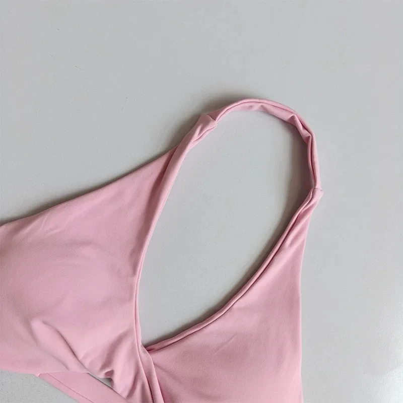Yoga-Outfit für Damen, 2-teiliges Set | Halter-Sport-BH mit offenem Rücken, gepolstert, hohe Taille, Po-Lifting, Bauchkontrolle, Nude-Feel, Workout S – Detail 17
