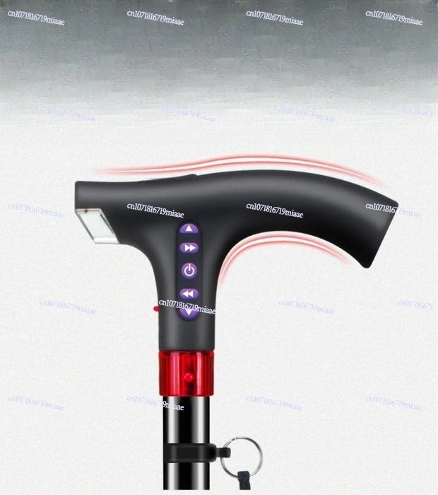 

Four-foot Non-slip Aluminum Alloy Cane Crutches Will Sell Gifts The New Smart Crutches for The Elderly Multi-functional Radio