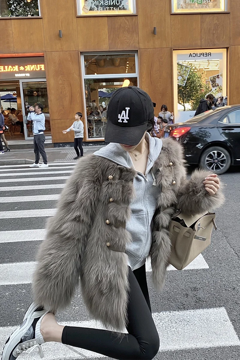 

Women High-end Fur Coat 2023 New Female Pearl Winter Thick Overcoat Faux Fur Fashion Jacket Women's Coats Lady Overwear куртки