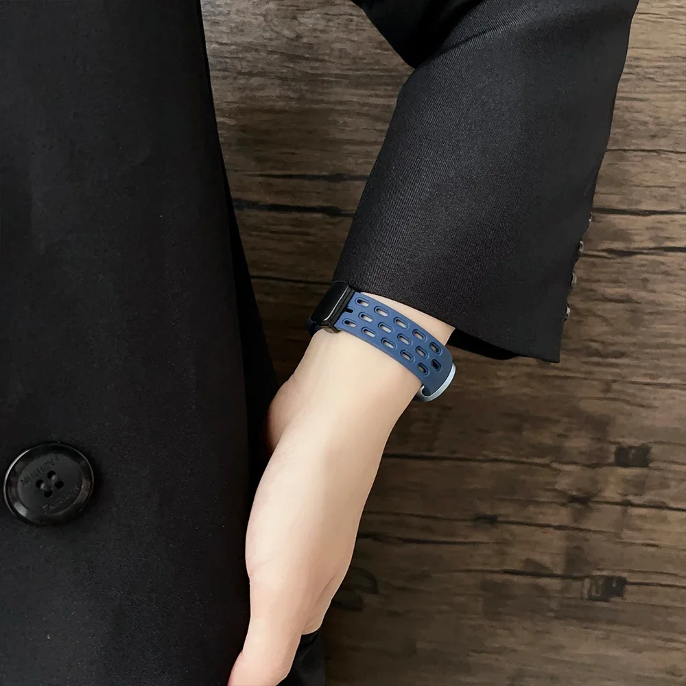 Weiches Silikonarmband für Xiaomi Mi Band 9/8, Correa-Armband, Handgelenk, Mi Band 8, Sport, wasserdichtes Ersatzarmband für Xiaomi Band 9 – Detail 17
