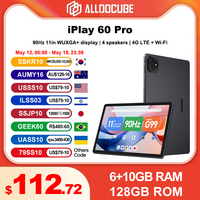 ALLDOCUBE iPlay 60 Pro Tablet 11-inch 90Hz Display 6GB+6GB RAM 128GB ROM Android 14 Helio G99 Octa Core 7000mAh 4G LTE&Wi-Fi