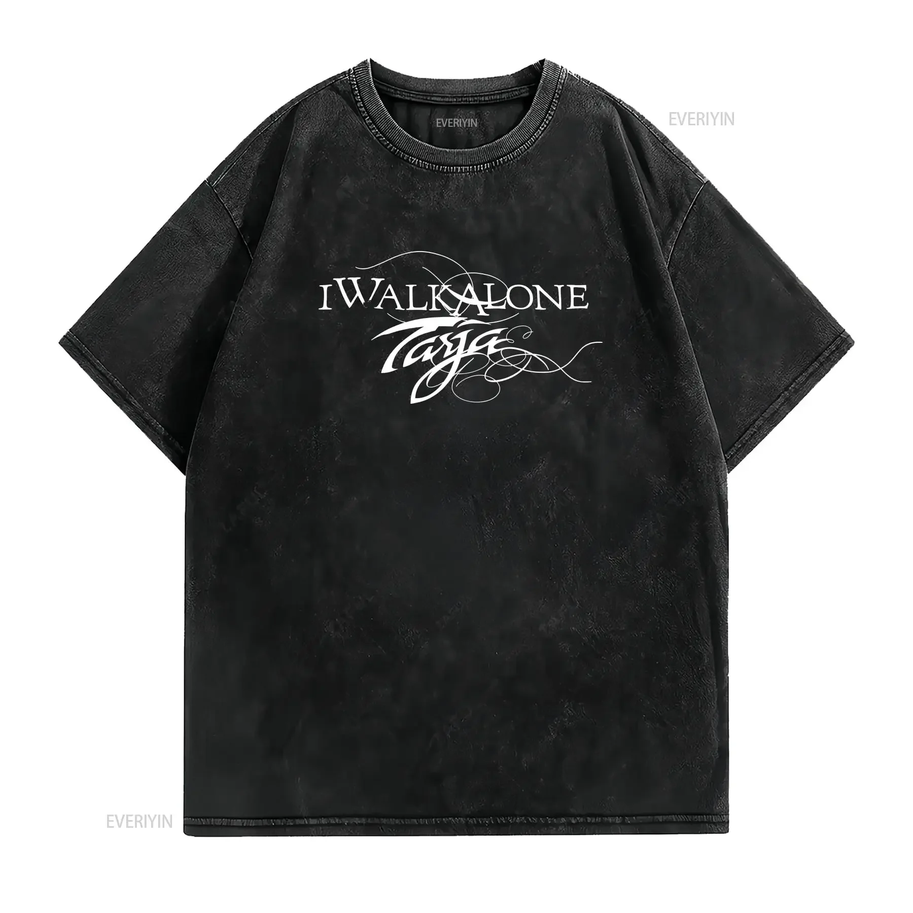 Y2K Tarja Turunen T Shirt I Walk Alone Symphonic Metal Men's Small vintage Washed Casual Unisex Stretched fashion Comfortable