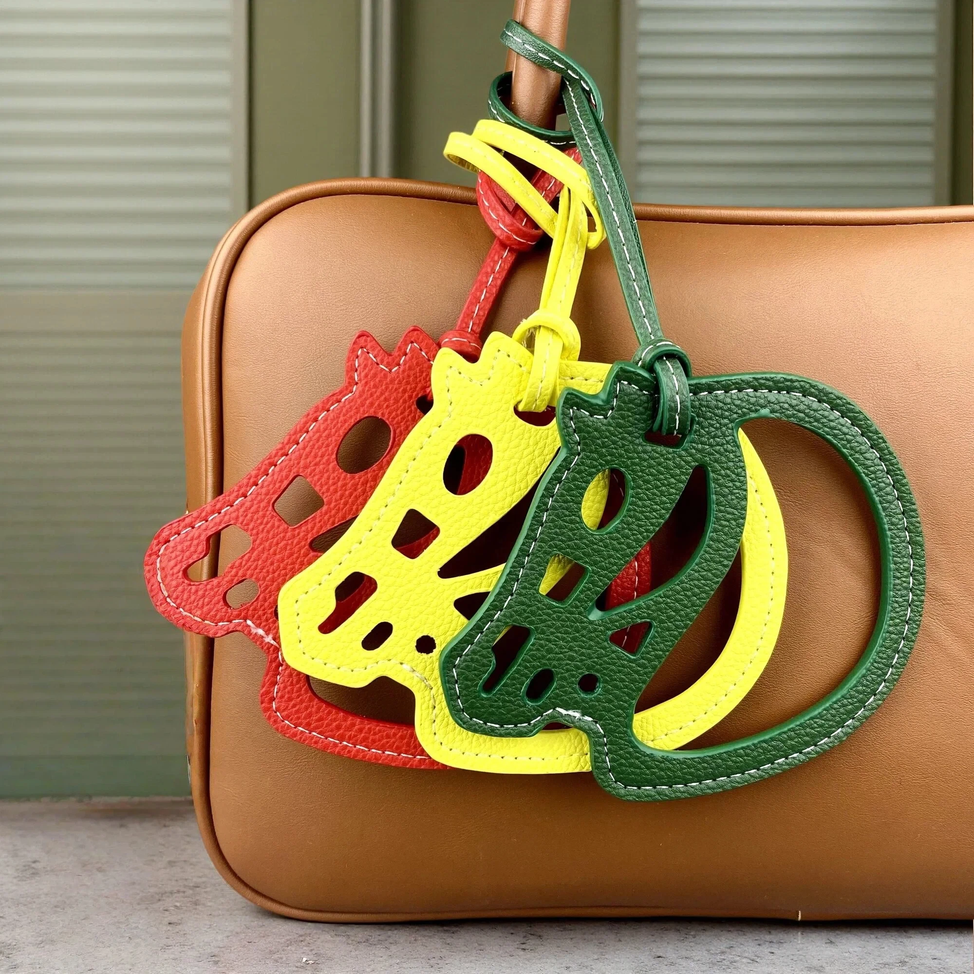 Large 11x9.5cm Equestrian PU Leather Bag Charm - Elegant Hollow Horse Head, Quality Thick & Sturdy Material, Exquisite Stitching