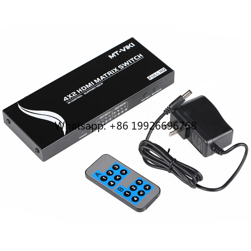 

Factory Price IR Control 4K CE Passed HDMI matrix Switcher 4x2