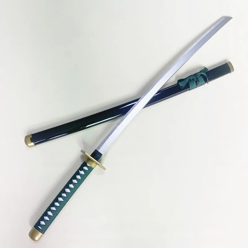 Anime Bleach Katana Wooden Ninja Blade Knife Aizen Sousuke Cosplay Prop Sword Real Sized Japanese Katana Samurai Sabre Kid Toy