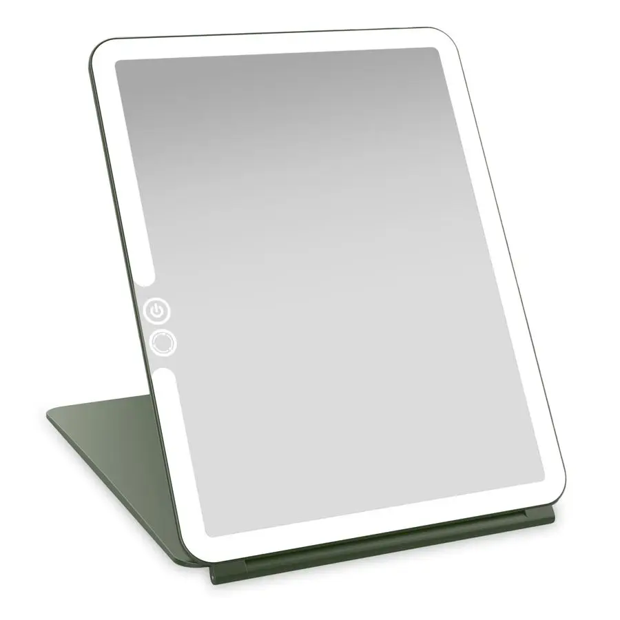 

LED Lighted Travel Vanity Makeup Mirror 3 Colour Light, Compact, Portable, Lighted, Rechargeable, Illuminated Mirror Per