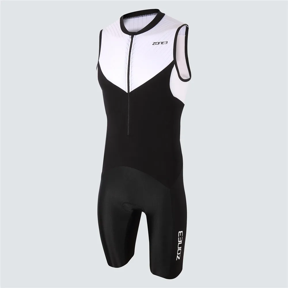 Zone3 Men Cycling Jumpsuit Trisuit Swimming Running Sleeveless Skinsuit Ropa Ciclismo Hombre Triathlon Aero Racing Suit Jumpsuit