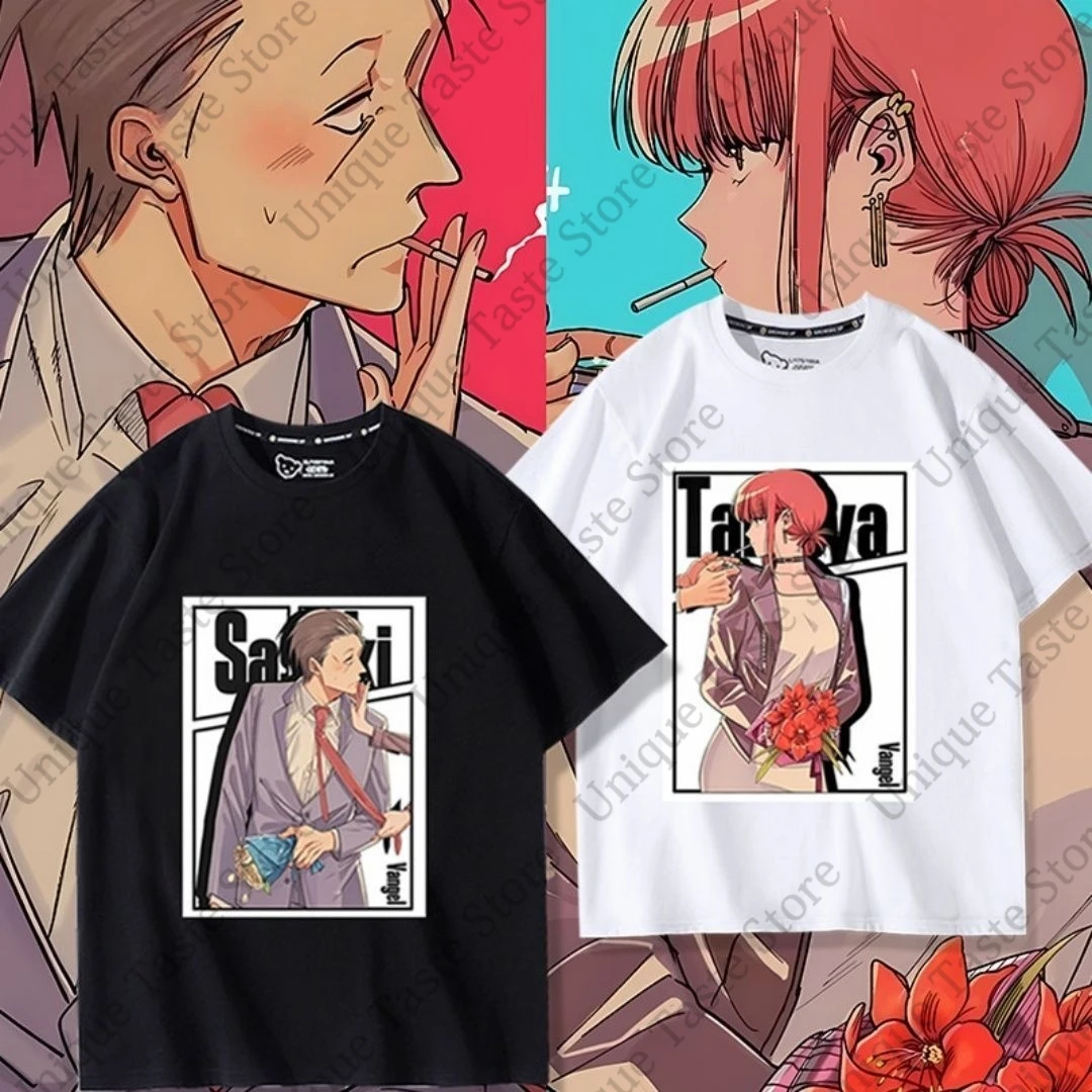‌Smoking Behind The Supermarket With You T Shirt Harajuku Fashion Cartoon Print T-shirt Summer Soft Cotton Short Sleeve Tee Tops