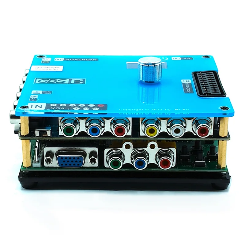 ABSQ-GBSC محول لعبة فيديو Transcoder Video Transcoder GBSC RGBS VGA Scart Ypbpr إشارة إلى VGA HD Upscalers #1
