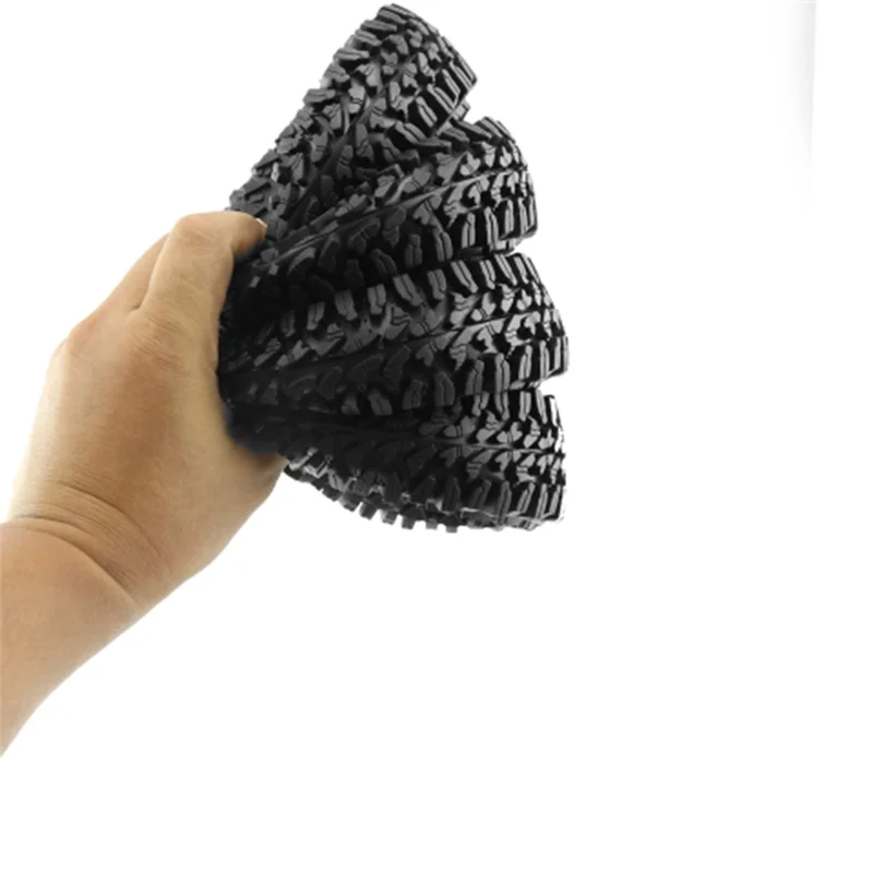 4PCS 110 MILLIMETRI 1.9In Gomma Rock Pneumatici Ruota Pneumatici Per 1: 10 RC Crawler Auto Axial SCX10 90046 AXI03007 TRX4 Redcat Gen8 Accessori