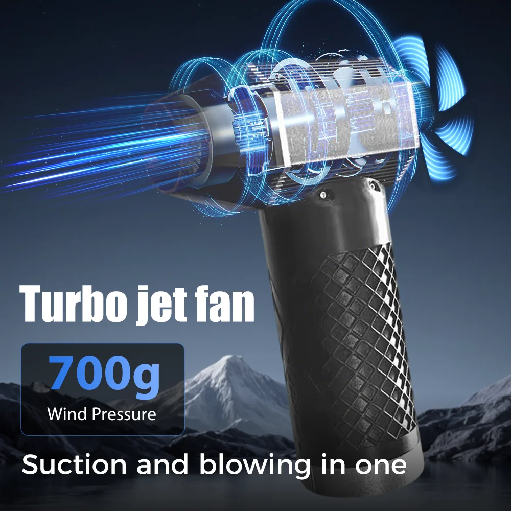 توربو منفاخ نفاث 300 واط عالية الطاقة مروحة مكنسة كهربائية محمولة 700 جرام ضغط الرياح مضغوط الهواء مجفف منفضة للكمبيوتر/تنظيف المنزل
