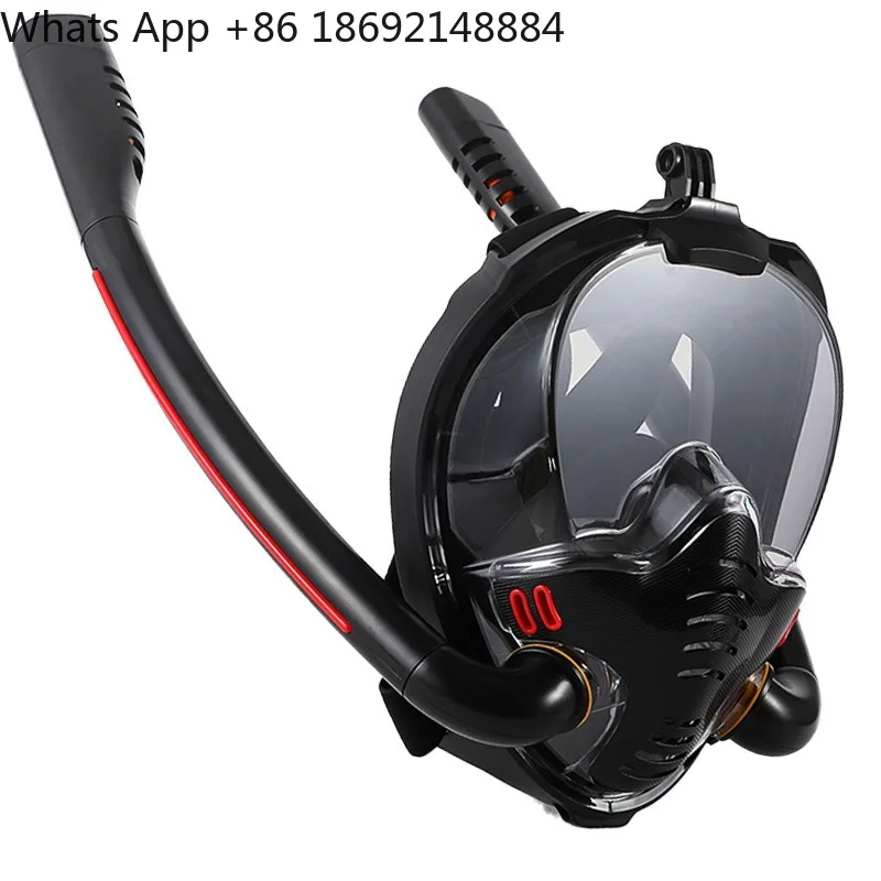 K3 Double Tube Full Face Snorkeling Mask Full Dry Diving Mask Adult Swimming Mask Diving Goggles