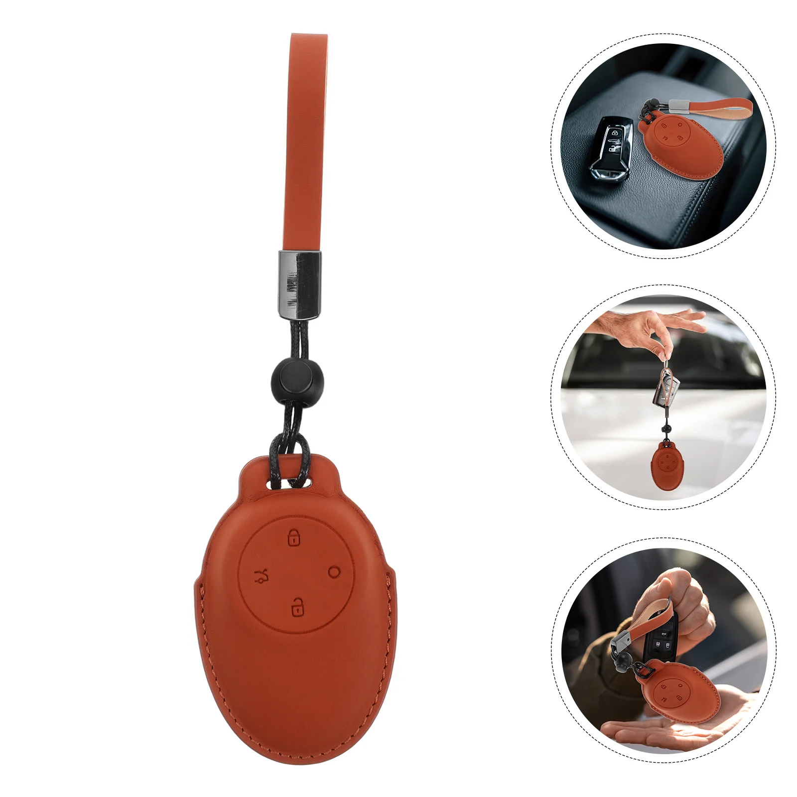 

Car Key Protector Sleeve Pu Waterproof Case For Tyrannosaurus Vintage Style Dustproof Scratch Resistant Remote