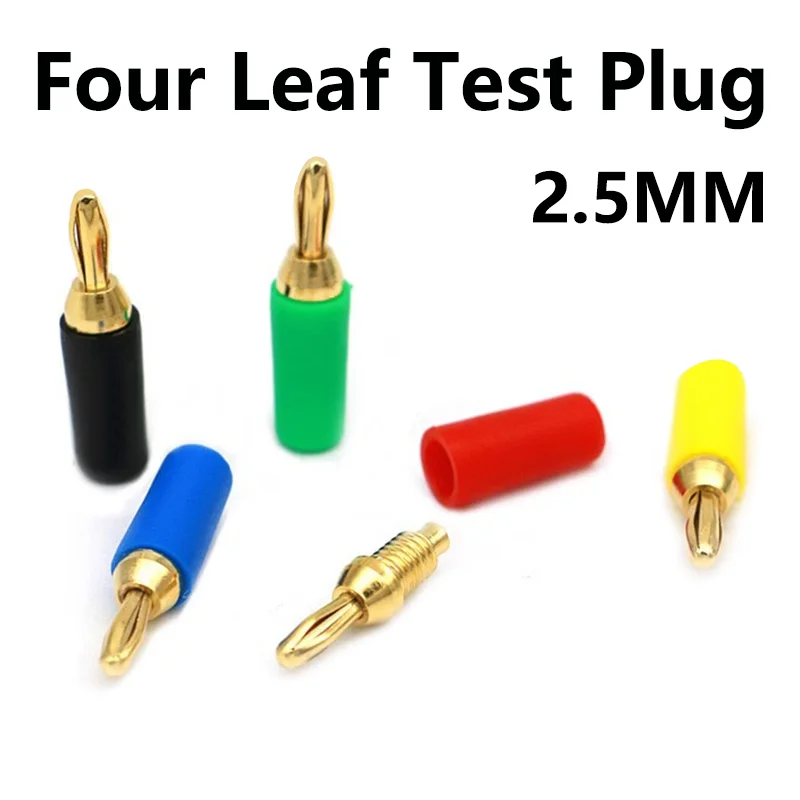 

40PCS 2.5mm Banana Plug Gold Plated Brass Good Conductivity Instrument Test Plug for Welding Machinery