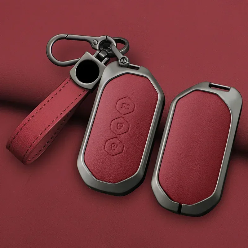 Car Key Cover Case Bag Shell For Wuling HongGuang Macro Light S1 For Baojun 730 510 560 310 630 310W Accessories Keychain