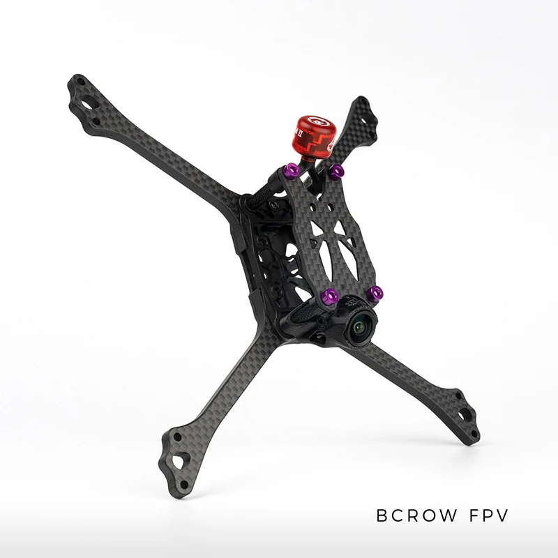 BCROW Pro V6 5inch Carbon Fiber FPV Racing Drone Frame Kit, Only 47g Ultra Lightweight, for 20x20 Stack High-Speed FPV Drones