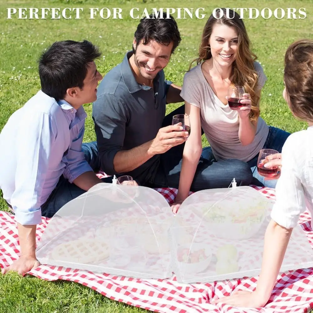 Collapsible Mesh Food Covers 12/14/17/18 Inch Anti-Flying Pop Up Fine Fly Net Household Protective