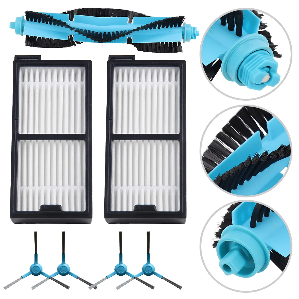 1set Main Side Brush Filter Kit For Conga 5090 5490 5690 6090 7090 Brush Filter Kit For Robot Vacuum Cleaners Accessories