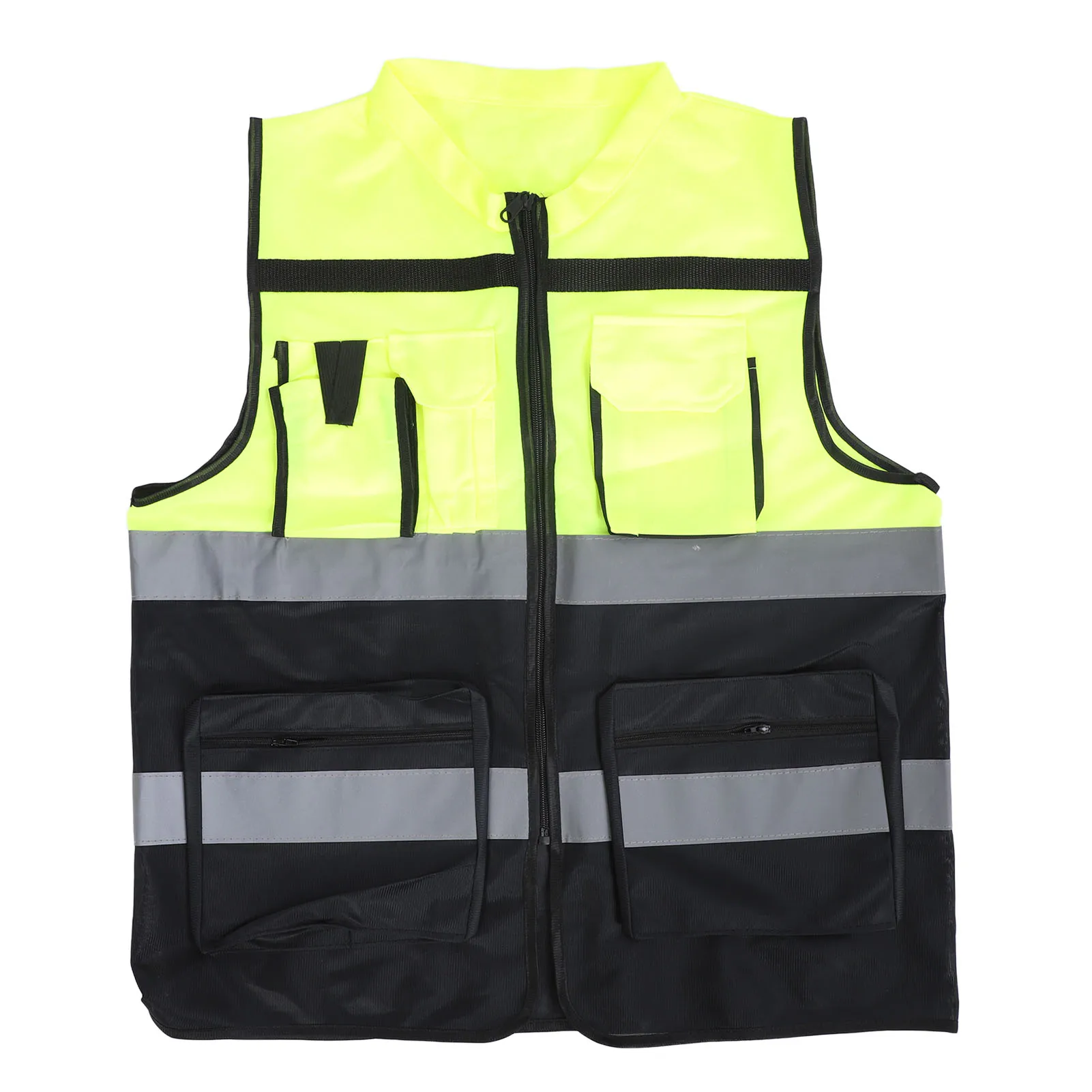 Reflective Vest Dual Color Reflective Vest Class 2 High Visibility Working Vest for Night Working Traffic Guidance Construction
