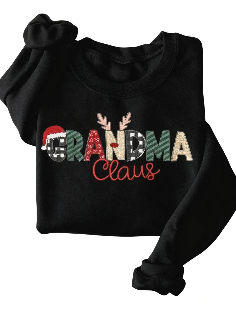 عيد الميلاد كلوز البلوز ماما الجدة جيجي ميمي عرف اسم الهدايا هوديي للنساء سترة ملابس شخصية ملابس ترويجية #2