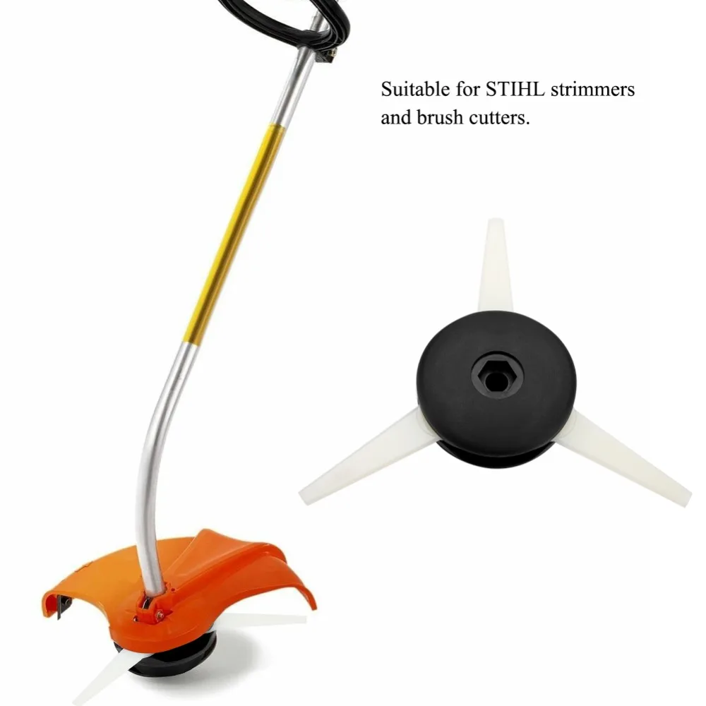 Plastic Grass Trimmer Head White Compact Brush Cutter Head Universal Easy to Install for Polycut Trimmer Head for PolyCut 6‑3