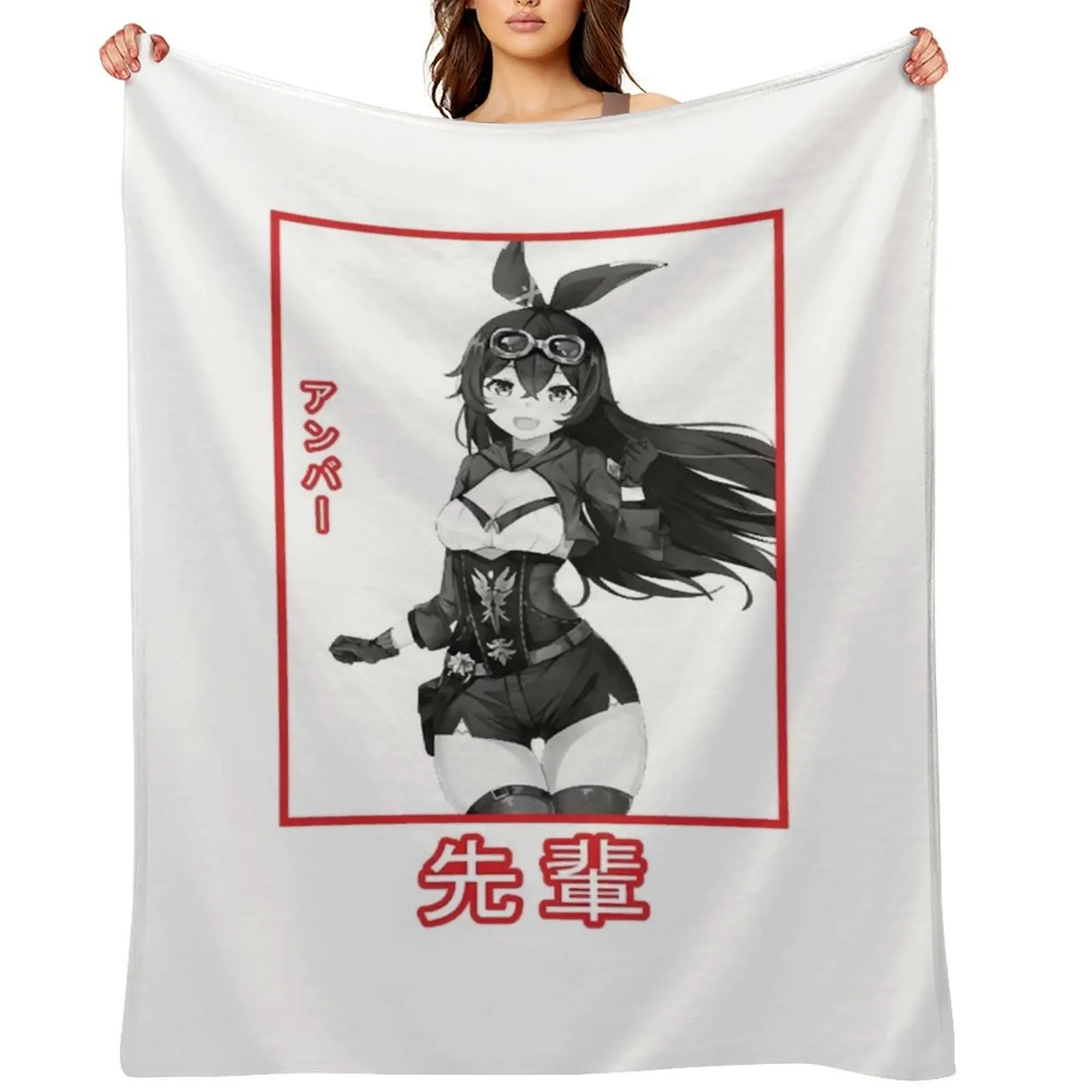 

Amber Throw Blanket Flannels Comforter Plaid on the sofa Blankets For Baby Blankets