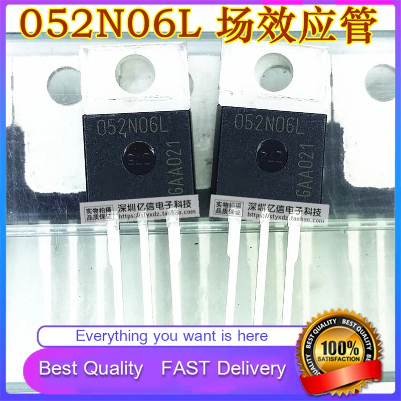 10Pcs/Lot New Original 052N06L  Field Effect Transistor 60V80A TO-220 TILTA Good Quality  In Stock