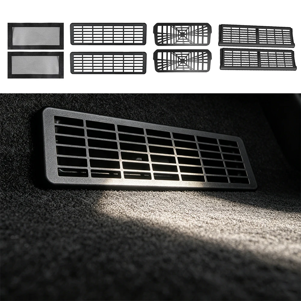 For Tesla Model Y Juniper Model 3 Highland Model Y YL Car Rear Air Vent Cover Seat Back Conditioner Outlet Protector Grill Mask view 5