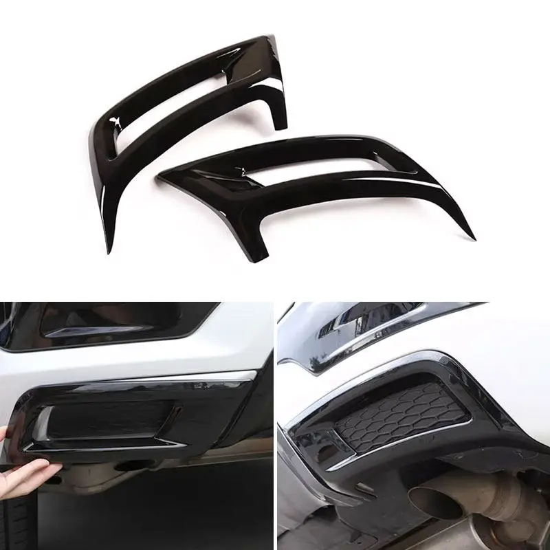 

2pcs ABS For Land Rover Discovery Sport 2020 2021 2022 Car Rear Bumper Side Tail Throat Exhaust Pipe Trim