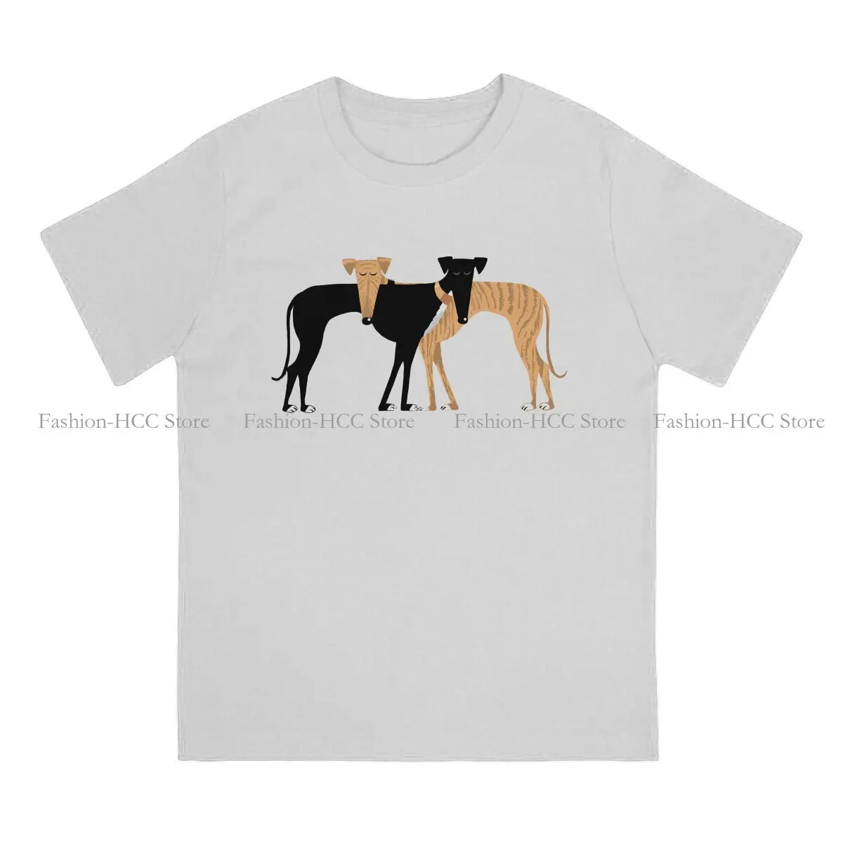 Geryhound Greyhounds Dog TShirt for Men Head Rest Brindle Hound Soft Summer Tee T Shirt Novelty Trendy