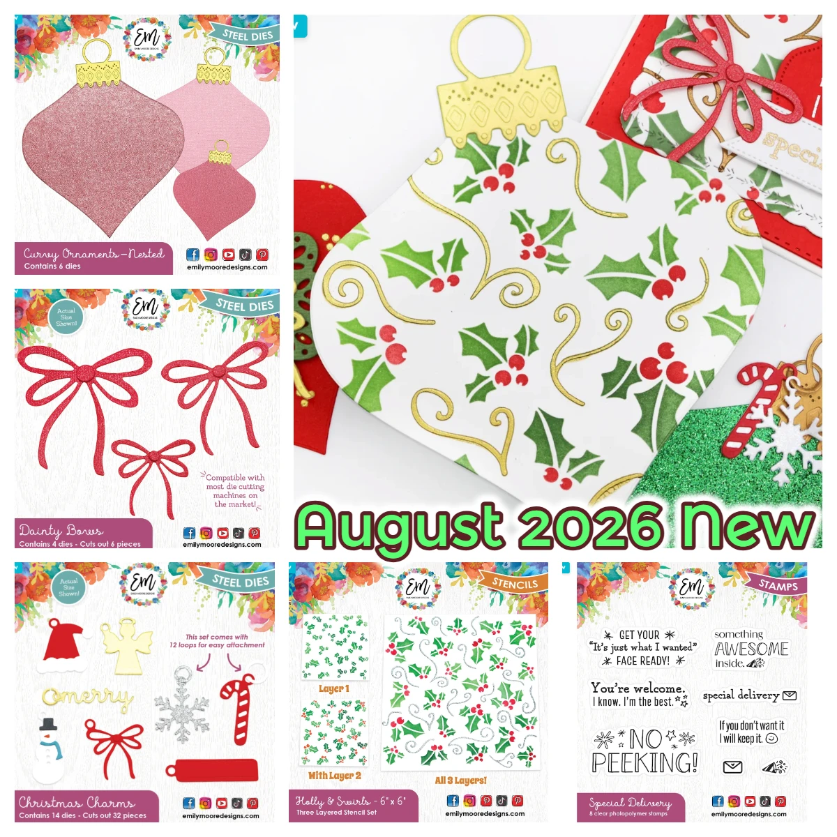 August 2026 New Curvy Ornament Nested Die Metal Cutting Dies and Stamps Stencils DIY Scrapbook Handmade Photo Album Decoration