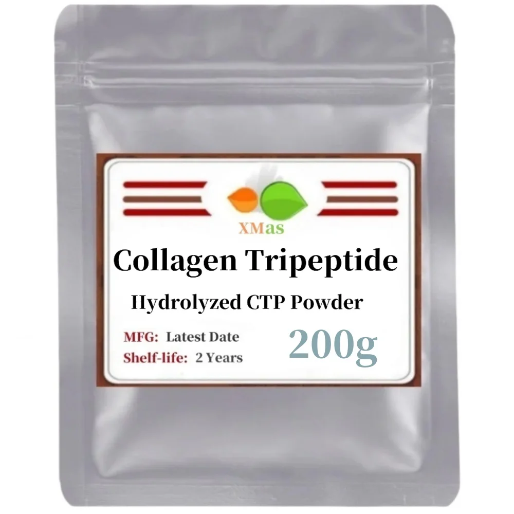 50-1000g 100% Hydrolyzed Ctp Collagen Tripeptide Powder,skin Whitening And Smooth,delay Aging