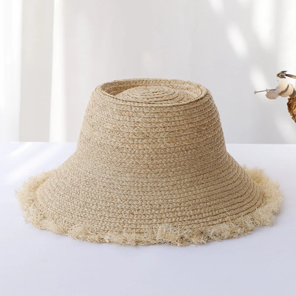 2024 summer sun hat bow 100%Raffia hat Sun visor women\'s summer panama Straw hats Women\'s beach hat Summer hat uv blocking hat