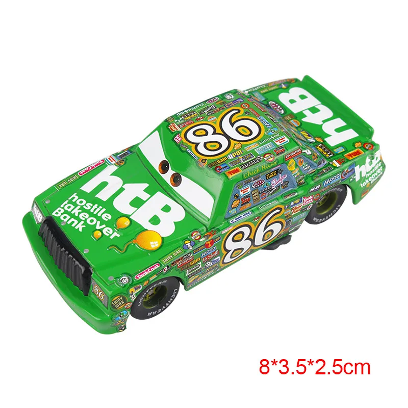 Disney Pixar Cars Metal Diecast Vehicle Toy, Carros 2 e 3, Relâmpago McQueen, Div, Franne, Mater, Chick Hicks, 1:55, presente de aniversário para crianças