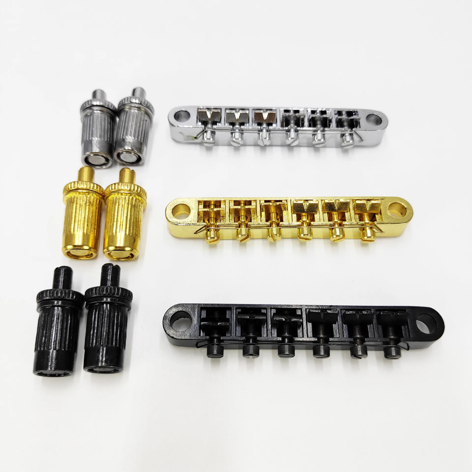 Guitar Top Bridge Assembly Upper Nut / Front Bridge / String Retainer Tailpiece Front Nut Hardware