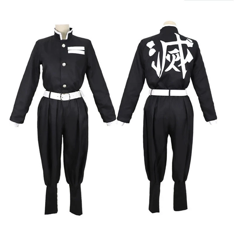 bilibili Anime Demon Slayer Kimetsu No Yaiba Tomioka Giyuu Cosplay Costume Suit Uniforms Costumes Wig Child Adult Party Gift