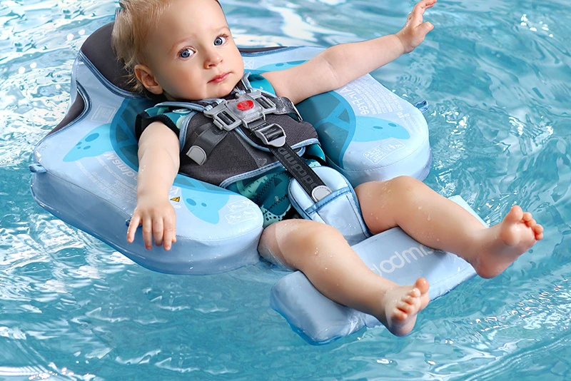 Cute Waterproof Without Inflatable Safety Swimming Ring Floating Deck Chair Swimming Ring with Awning Suitable for Swimming Pool