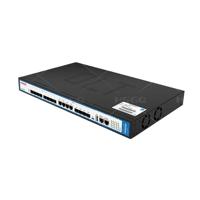 

HSGQ-G08R GPON OLT 8Ports with 10G Uplink Port for FTTH Network Solution Work with All Brands ONU