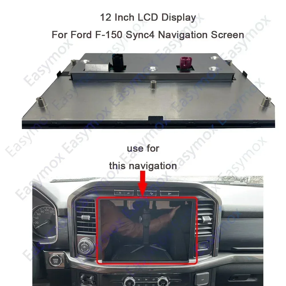 

12" LCD TFT Display for Ford F150 F-150 F250 Ford SYNC 4 2021 2022 2023 2024 Navgiation GPS Radio Repair